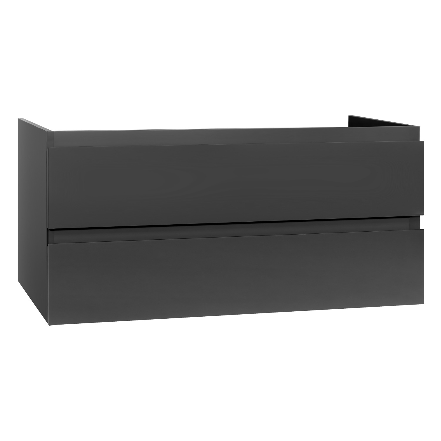 Boss & Wessing Badkamermeubelset BWS Sally 160 cm Vier Soft-Close Lades Hoogglans Grijs