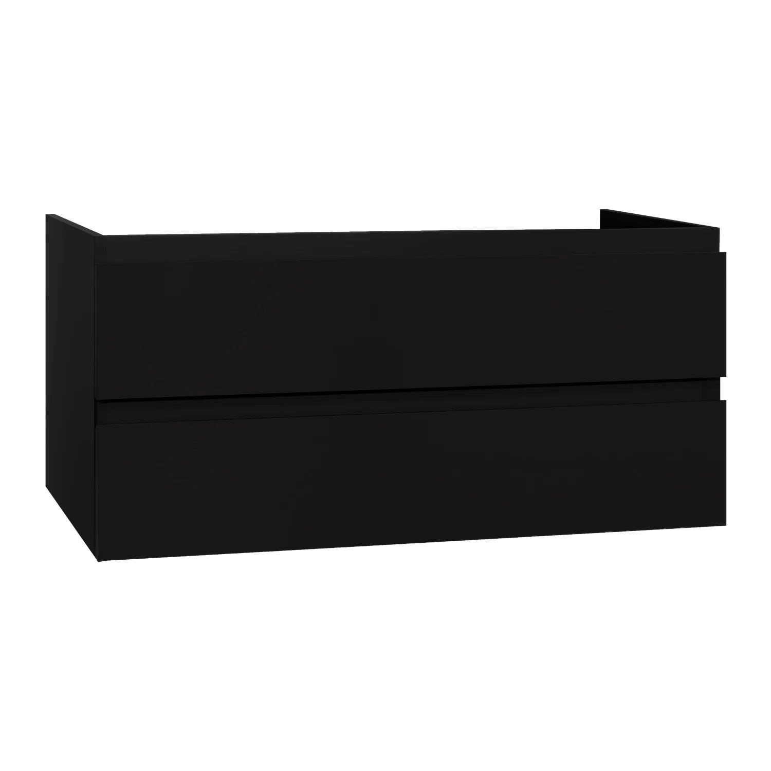 Boss & Wessing Badkamermeubelset BWS Sally 160 cm Vier Soft-Close Lades Mat Zwart