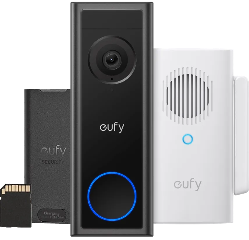 Eufy Video Doorbell C31 + SD kaart + Chime met Wifi Repeater