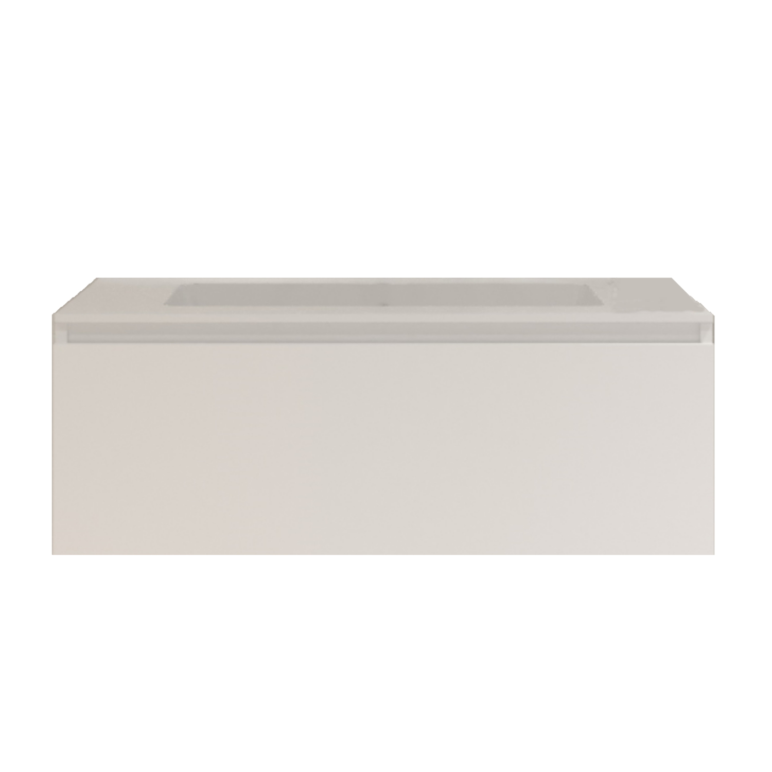 Gliss Design Badkamermeubelset Gliss Eros 100 cm Met Wastafel Mat Wit