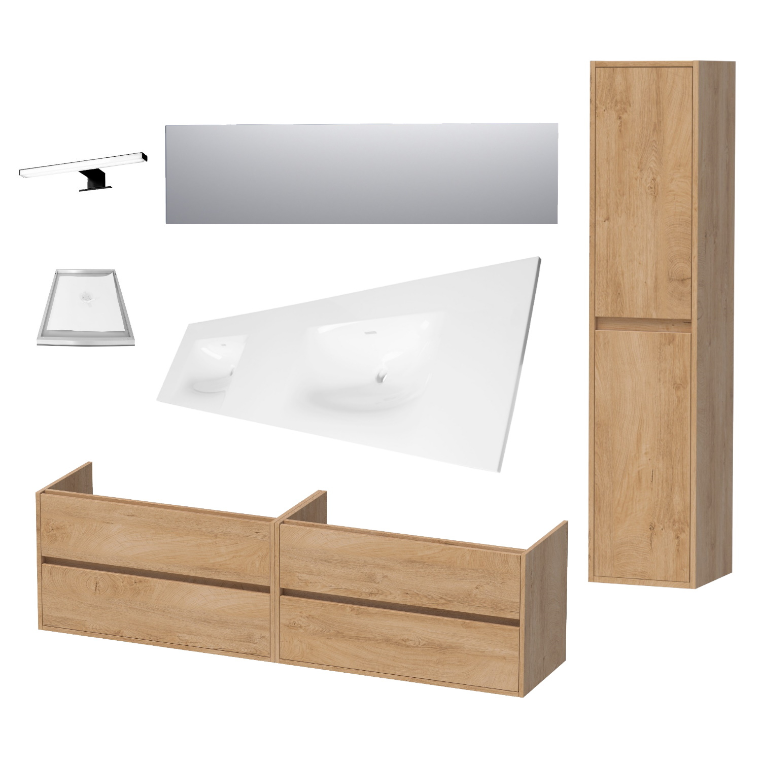 Sanitop Badkamermeubelset NEXXT 200cm Nomad