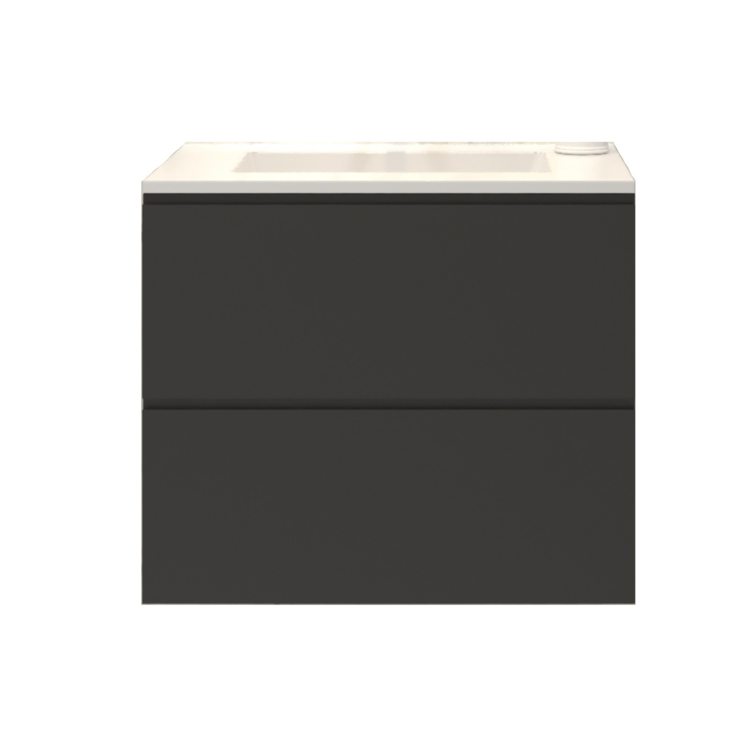 Gliss Design Badkamermeubelset Gliss Zeus 70 cm Mat Zwart