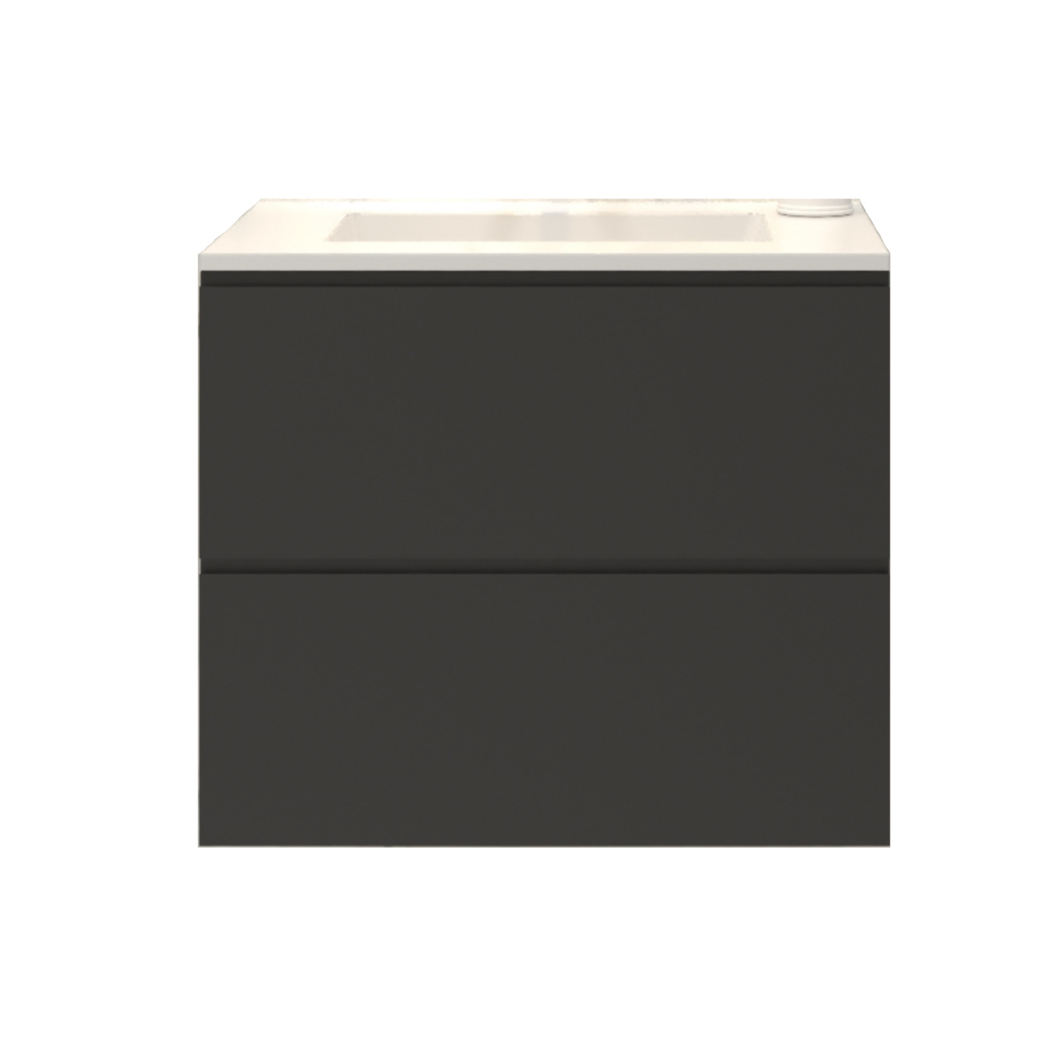 Gliss Design Badkamermeubelset Gliss Hermes 60 cm Mat Zwart