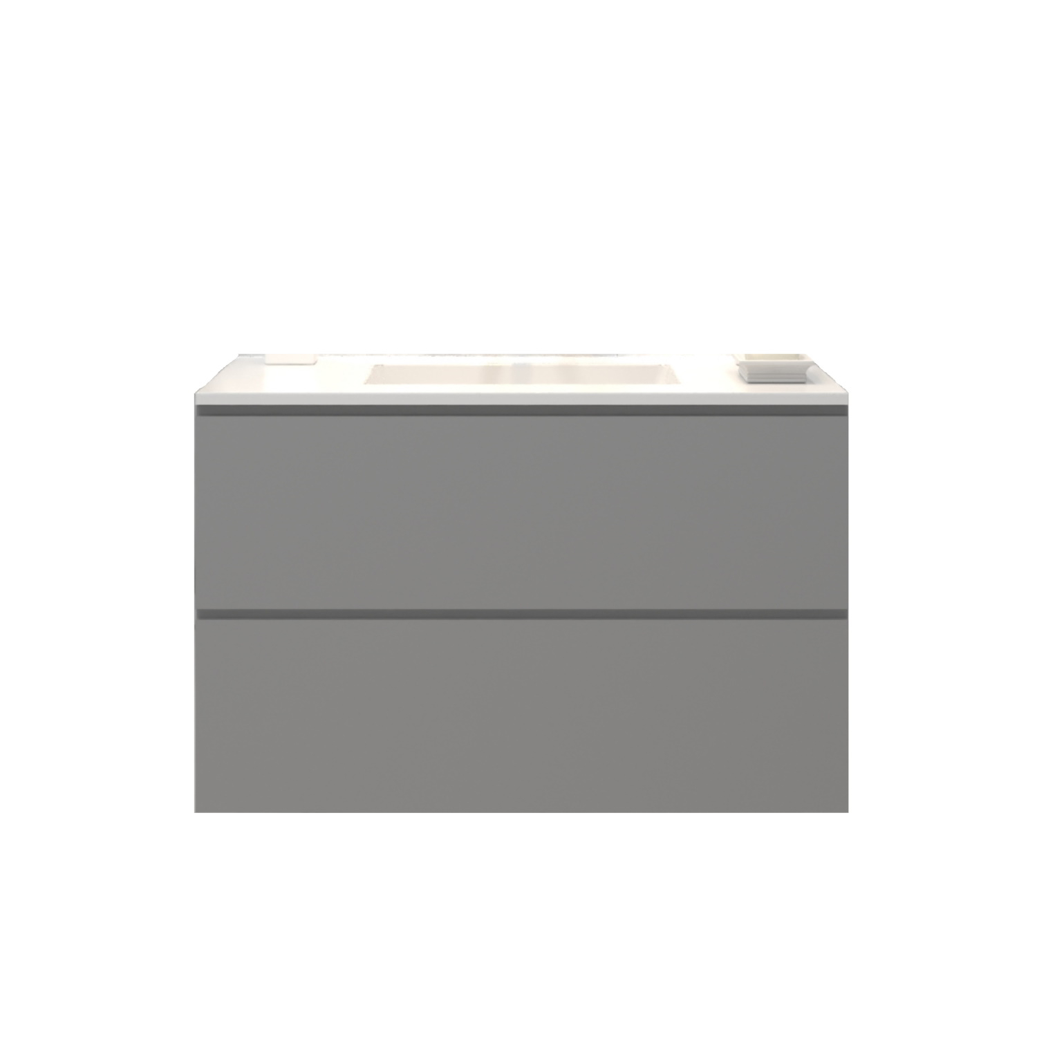Gliss Design Badkamermeubelset Gliss Hermes 70 cm Beton Grijs