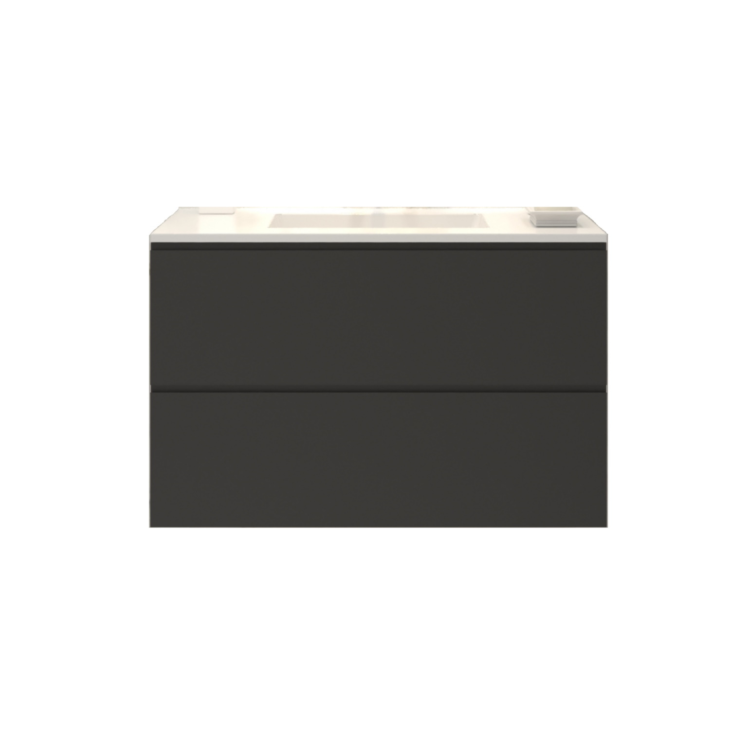 Gliss Design Badkamermeubelset Gliss Hermes 70 cm Mat Zwart