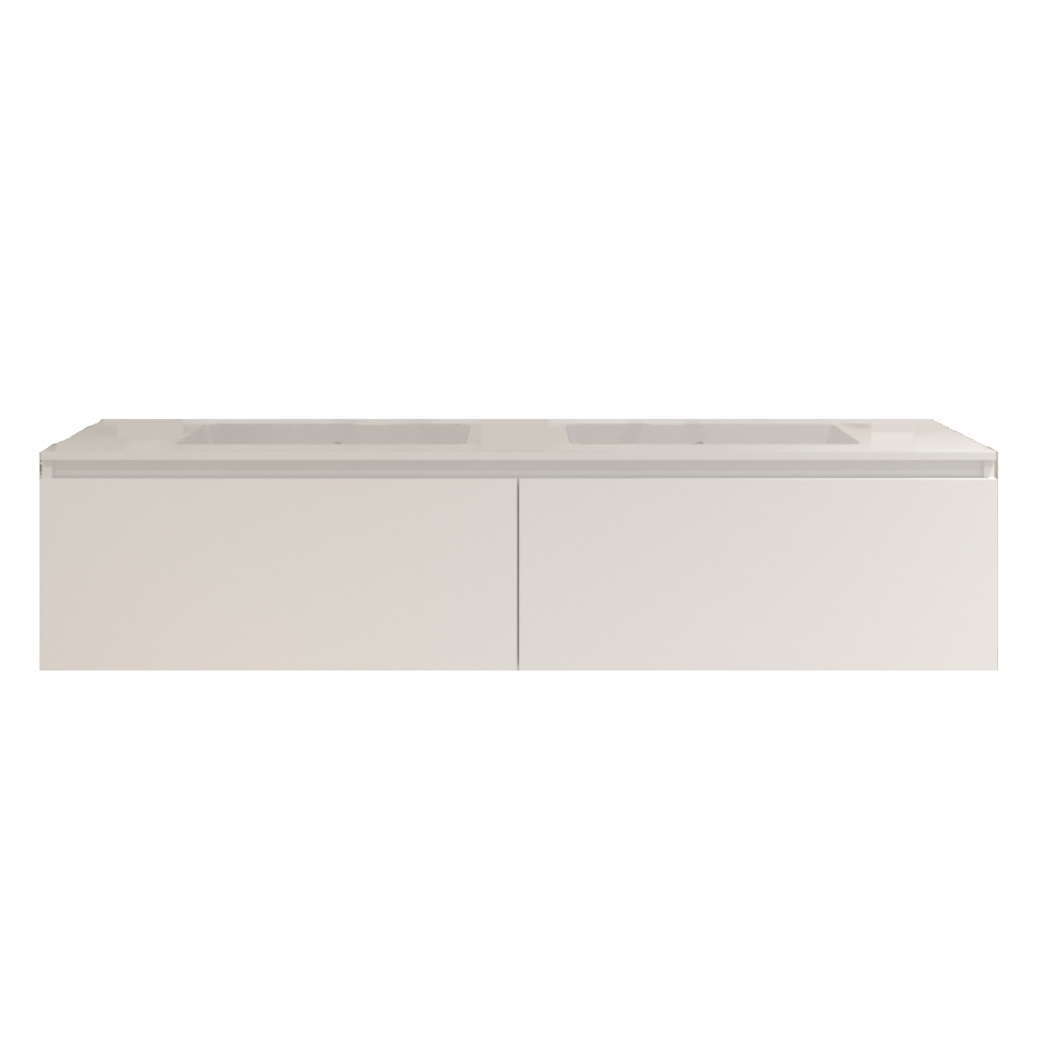 Gliss Design Badkamermeubelset Gliss Eros 180 cm Met Wastafel Mat Wit
