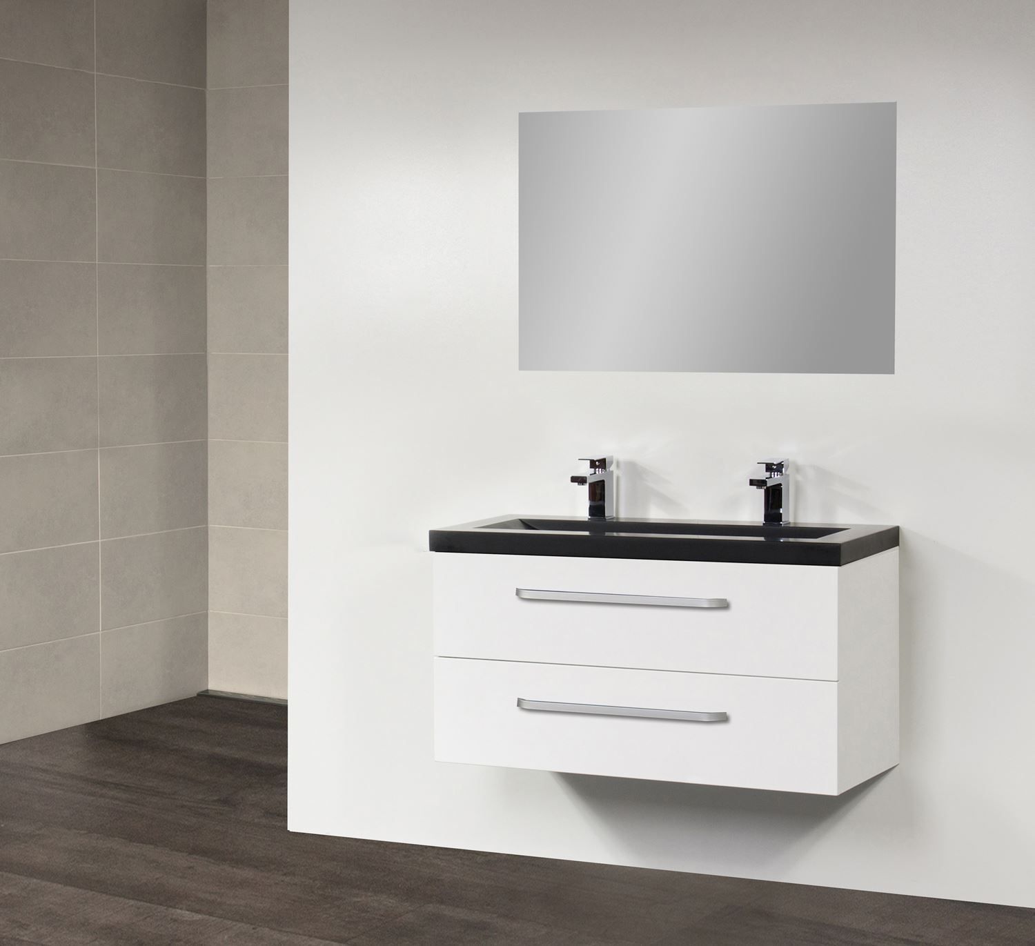 Sanitop Badkamermeubel Exclusive CoreStone 100 cm Wit