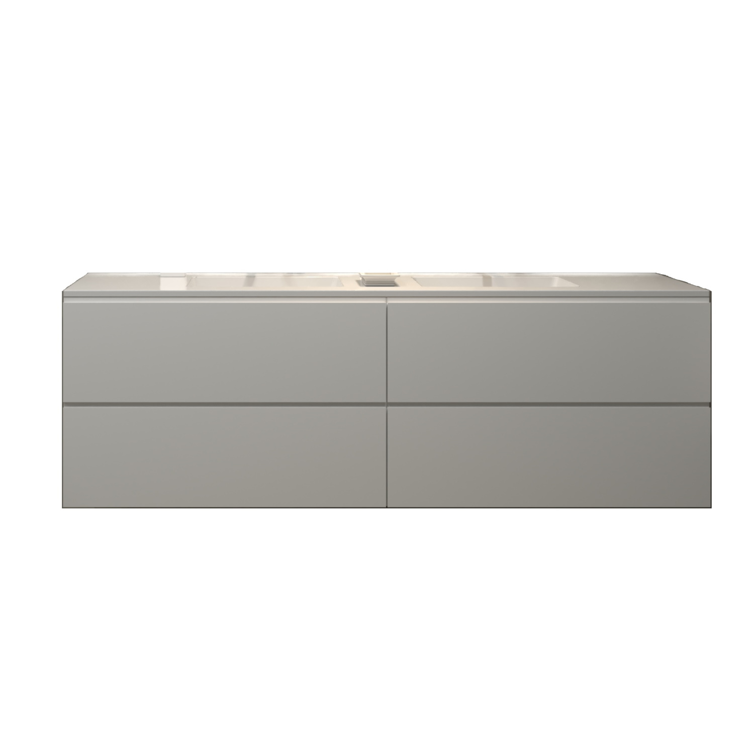 Gliss Design Badkamermeubelset Gliss Hermes 140 cm Hoogglans Wit