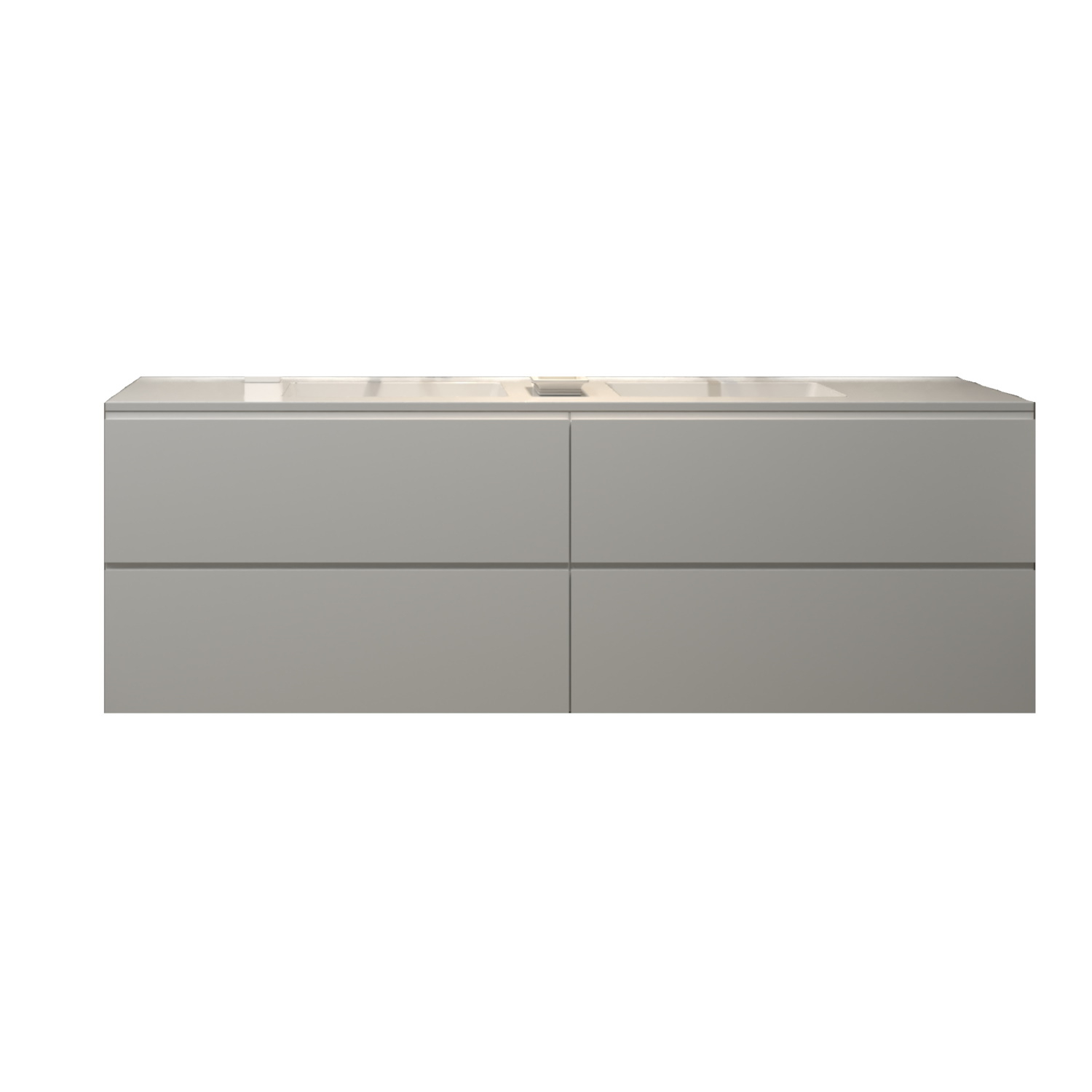 Gliss Design Badkamermeubelset Gliss Hermes 140 cm Mat Wit