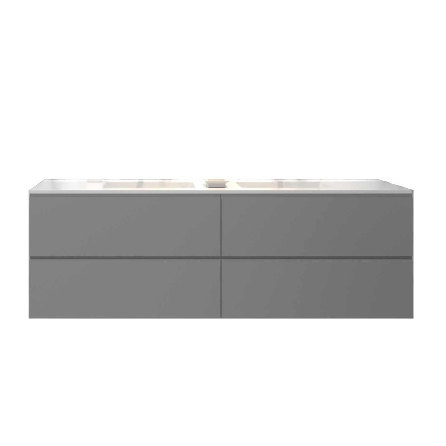 Gliss Design Badkamermeubelset Gliss Hermes 140 cm Beton Grijs
