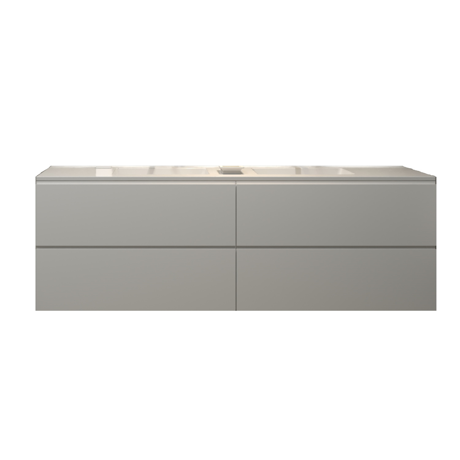 Gliss Design Badkamermeubelset Gliss Zeus 160 cm Mat Wit