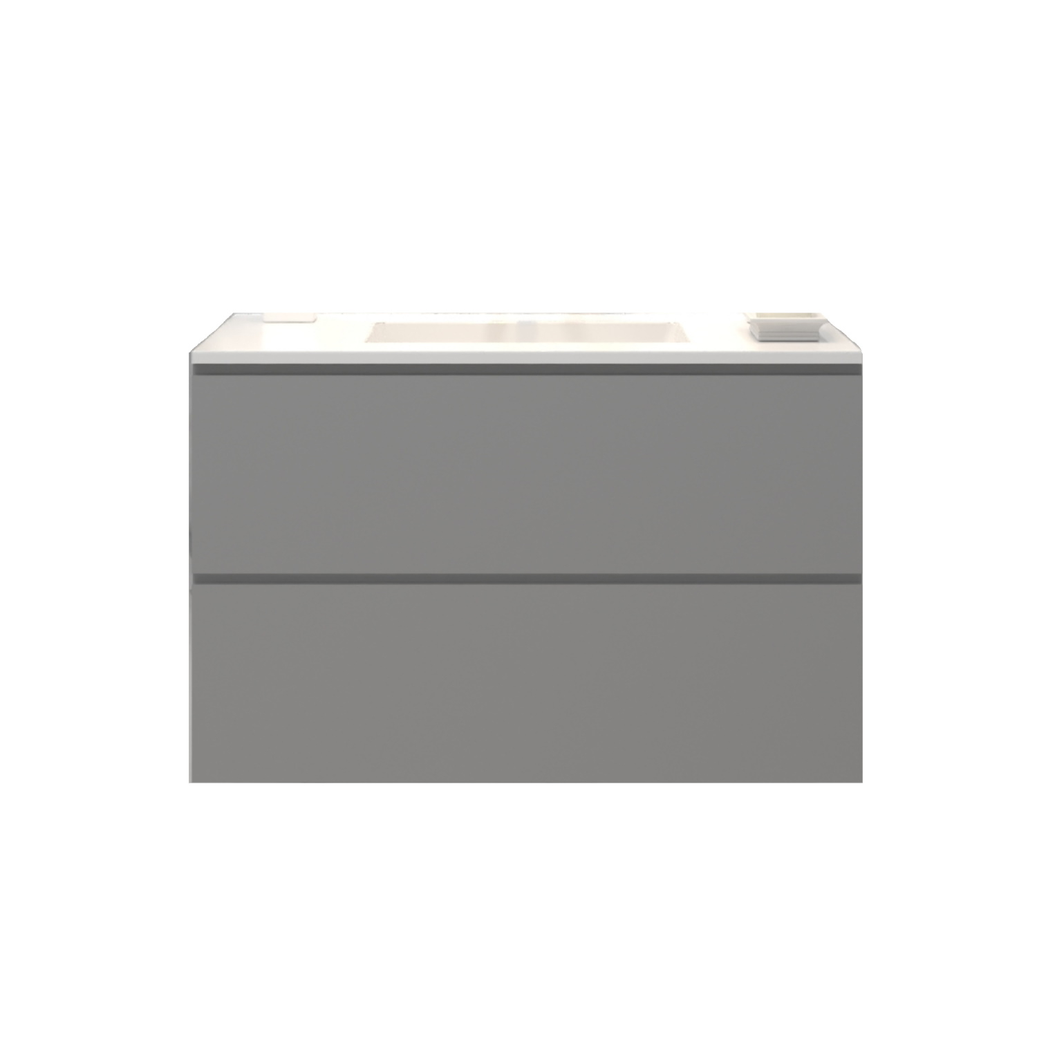 Gliss Design Badkamermeubelset Gliss Hermes 80 cm Beton Grijs