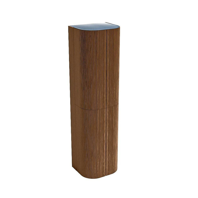 Mondiaz KURVE 160cm kolomkast kleur Walnut met 4 deuren KRV160X45Wal