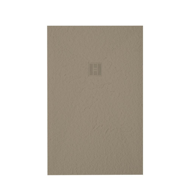 Zeza Grade douchevloer - 140x90cm - antislip - antibacterieel - mineraalmarmer - rechthoek - mat cream (creme) 400000000000019580