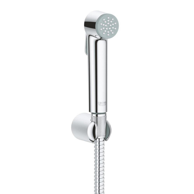 Grohe Tempesta-F Trigger Spray 30 Handdoucheset - 1 straalsoort - rond - met houder - metalen slang - 125cm - chroom 26354000