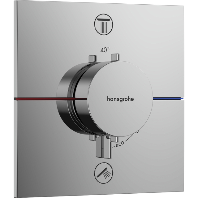 Hansgrohe Showerselect Comfort E thermostaat inbouw voor 2 functies chroom 15572000