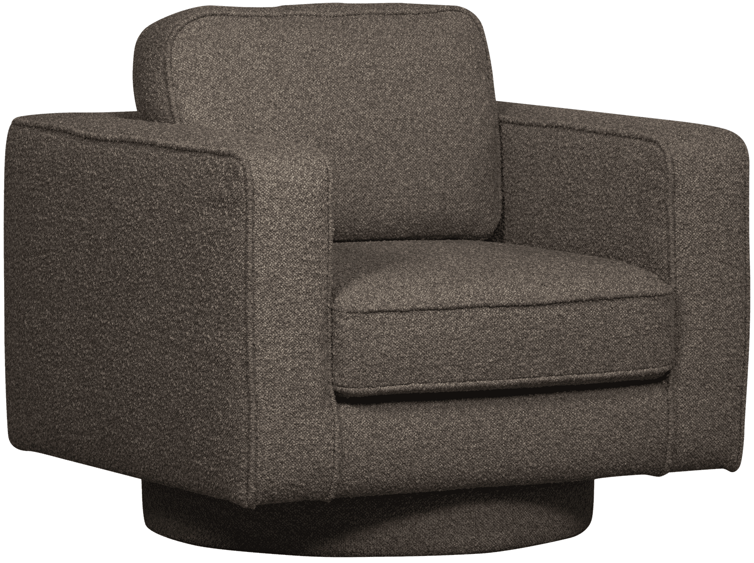 Lazy draaifauteuil boucle antraciet