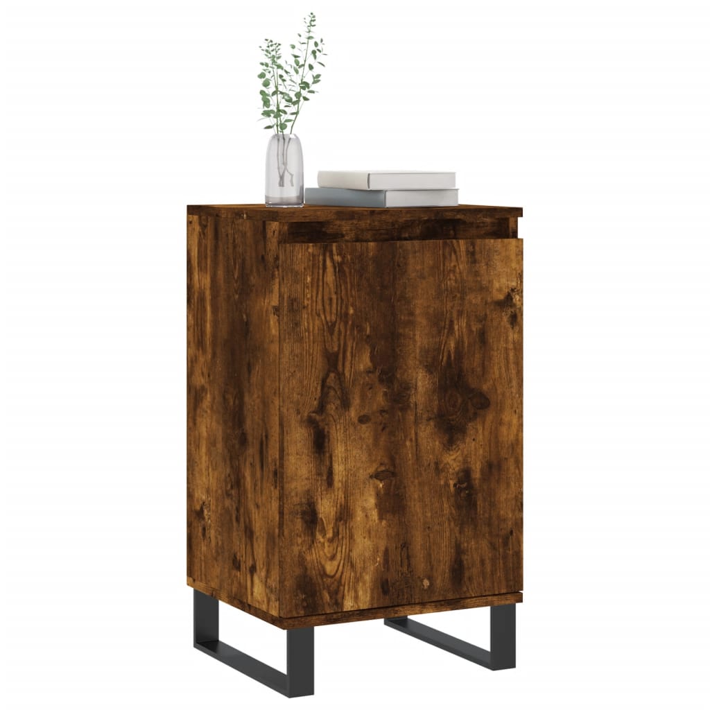 vidaXL Dressoir 40x35x70 cm bewerkt hout gerookt eikenkleurig
