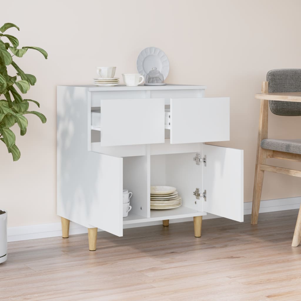 vidaXL Dressoir 60x35x70 cm bewerkt hout wit