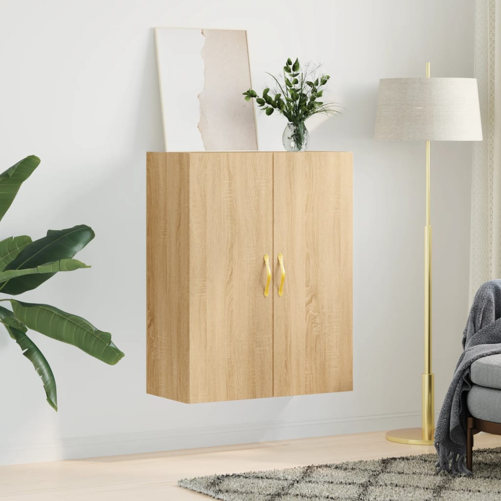 vidaXL Wandkast 69,5x34x90 cm sonoma eikenkleurig
