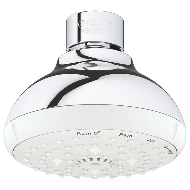 Grohe Tempesta 100 Hoofddouche - 10cm - 4 straalsoorten - chroom/wit 27606001