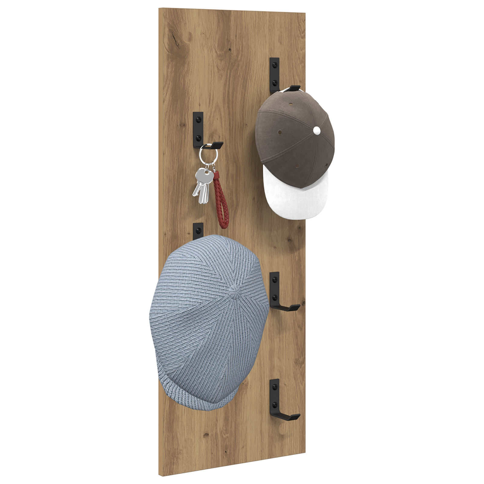 vidaXL Wandgemonteerde kapstok Wandgemonteerd artisanaal eikenkleurig
