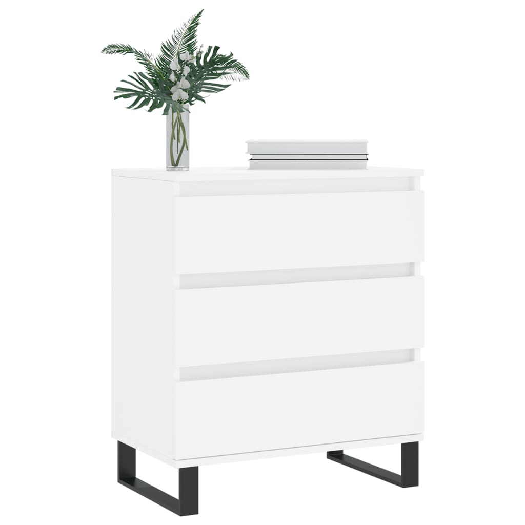 vidaXL Dressoir 60x35x70 cm bewerkt hout wit