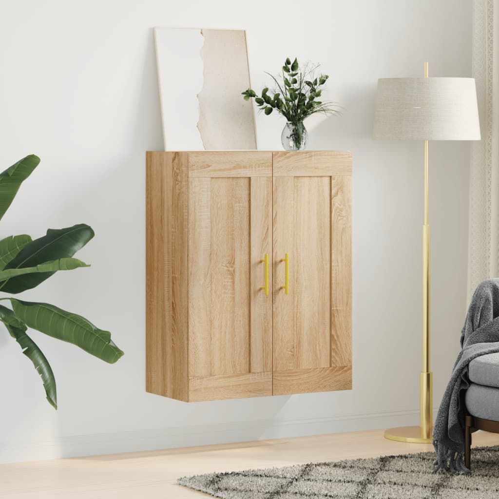 vidaXL Wandkast 69,5x34x90 cm bewerkt hout sonoma eikenkleurig