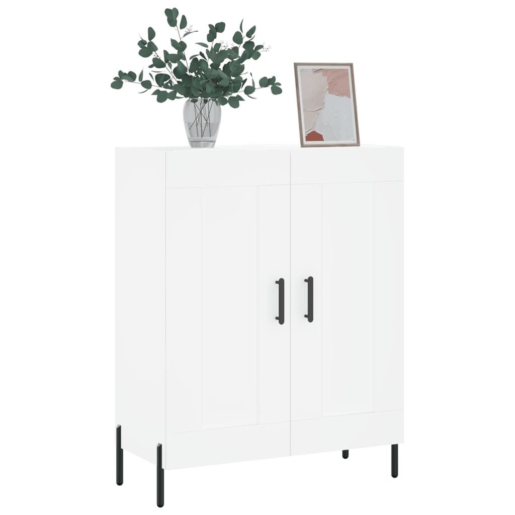 vidaXL Dressoir 69,5x34x90 cm bewerkt hout wit