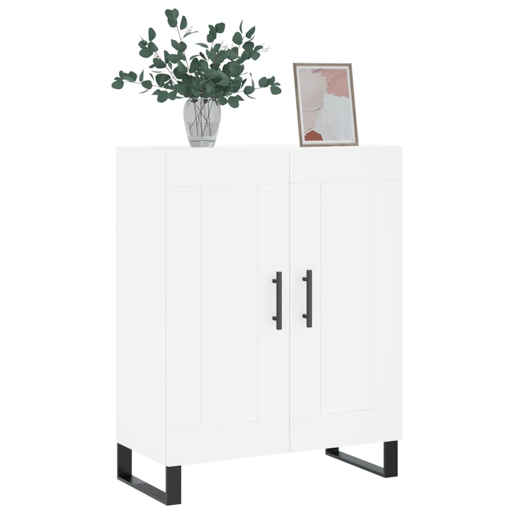 vidaXL Dressoir 69,5x34x90 cm bewerkt hout wit