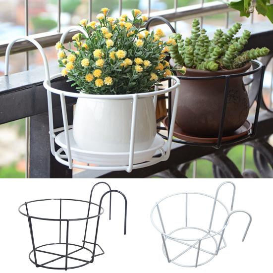 Logiful Met 5 maten Praktisch, eenvoudig te installeren, hangende haak, bloempotrekstandaard 25 cm wit