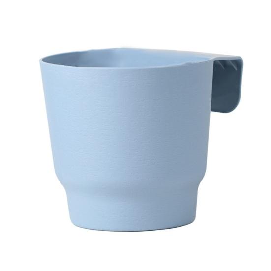Amusedly Hangende bloempot Grote capaciteit slagvastheid Afvoergat Ontwerp Plantcontainer Bloempot Tuinbenodigdheden S blauw