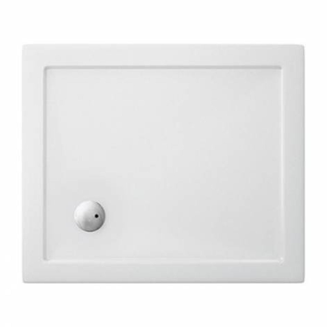 Crosswater Showertray douchebak 90x80x4cm rechthoek wit ST00R8900