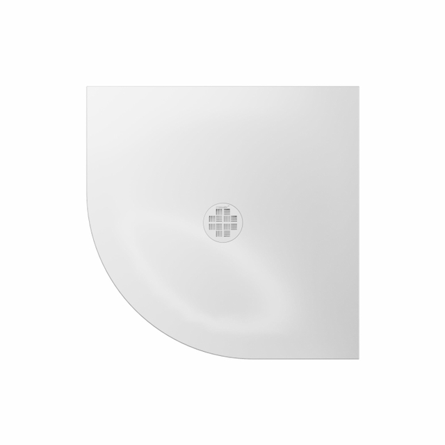 Crosswater Creo Douchebak - 80x80x2.5cm - vierkant - wit CRQ800X800W
