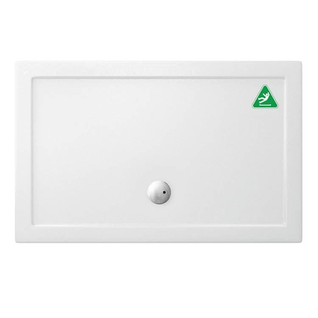 Crosswater Tray douchebak 170x80x3.5cm rechthoek met antislip acryl wit GPWK81700