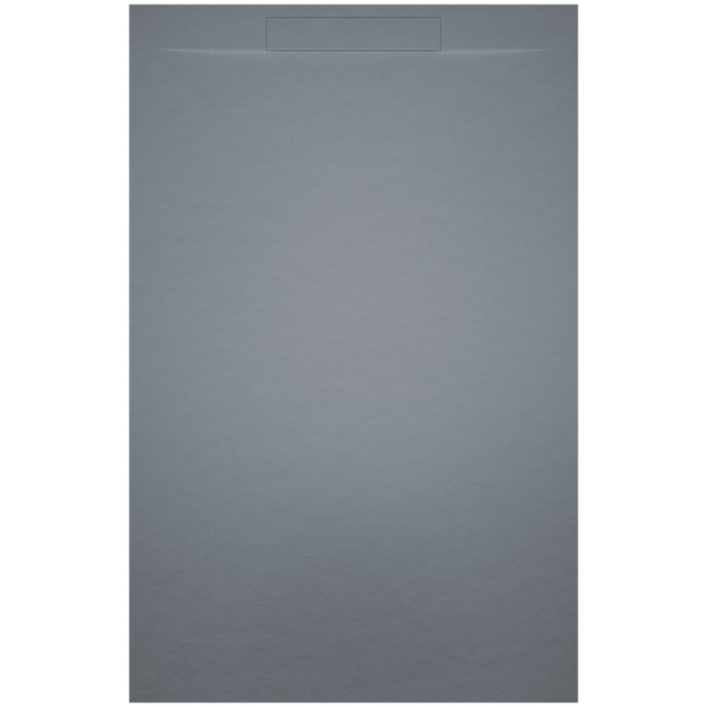 Riho Isola Douchevloer 80x80x3cm Kunstmarmer Leisteen structuur mat cement grijs D007001090
