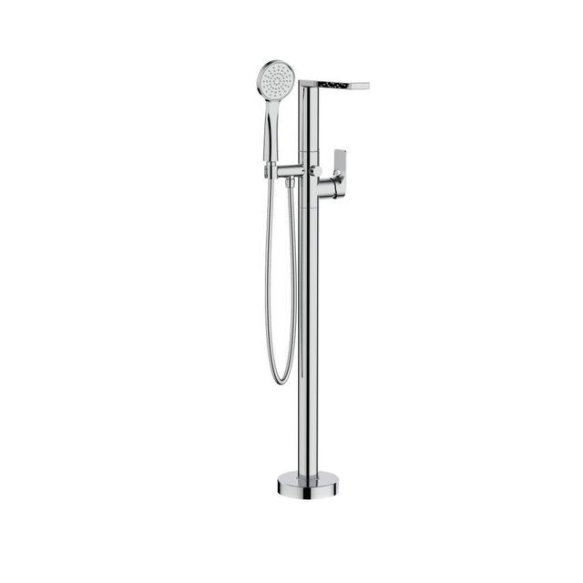 Crosswater Fuse badkraan - staand - met handdoucheset - Chroom FS416FC
