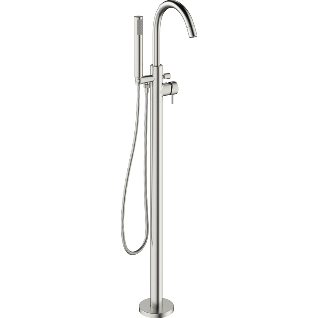 Crosswater MPRO Badkraan - vrijstaand - met staafhanddouche - RVS geborsteld PRO416FV