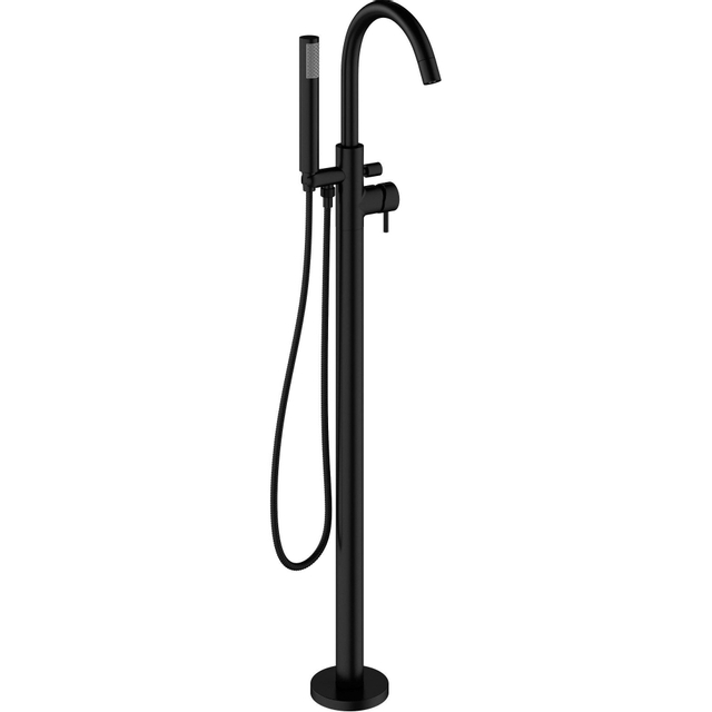 Crosswater MPRO Badkraan - vrijstaand - met staafhanddouche - zwart mat PRO416FM