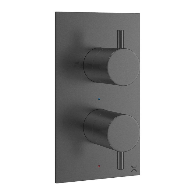Crosswater MPRO douchekraan - inbouw - verticaal - gunmetal SW928250/sw385437