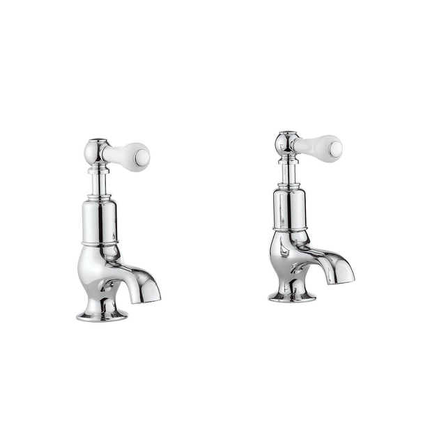 Crosswater Belgravia Wastafelkranen - medium koud/ warm - 2 gats - hendel - chroom BL150DNC_LV
