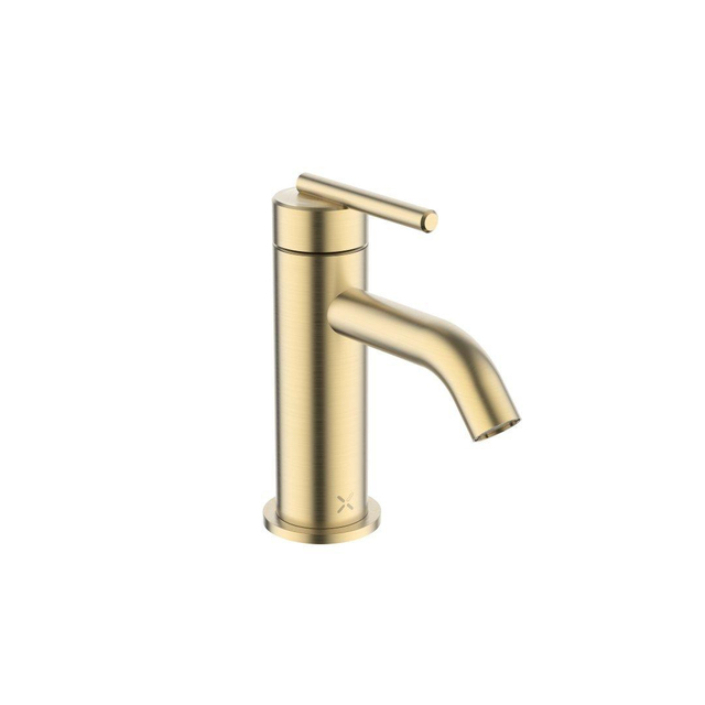 Crosswater 3ONE6 Wastafelkraan - opbouw - 13.3cm - geborsteld messing (goud) TL114DNSF