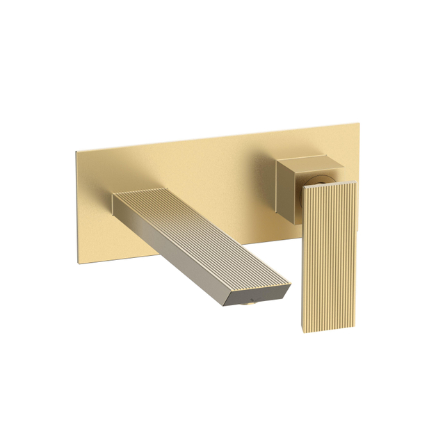 Crosswater Limit Wastafelkraan - 2-gats - inbouw - Geborsteld Messing LI120WNF
