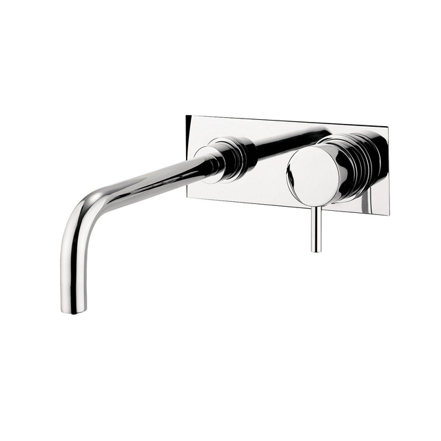 Crosswater Kai Lever inbouw wastafelkraan op plaat met inbouwdeel chroom sw24510/sw84108
