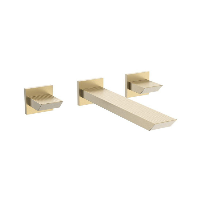 Crosswater Limit Wastafelkraan - 3-Gats - inbouw - geborsteld messing LI130WNF