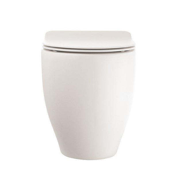 Crosswater Glide II Staand Toilet - 36.5x51x42.5cm - spoelrandloos - zonder zitting - mat wit GL6117CWM