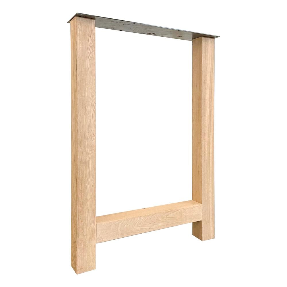 Furniture Legs Europe Eiken houten H tafelpoot bar poot zwart 71 bij 8 cm en hoogte 100 cm (8 x 8 cm)