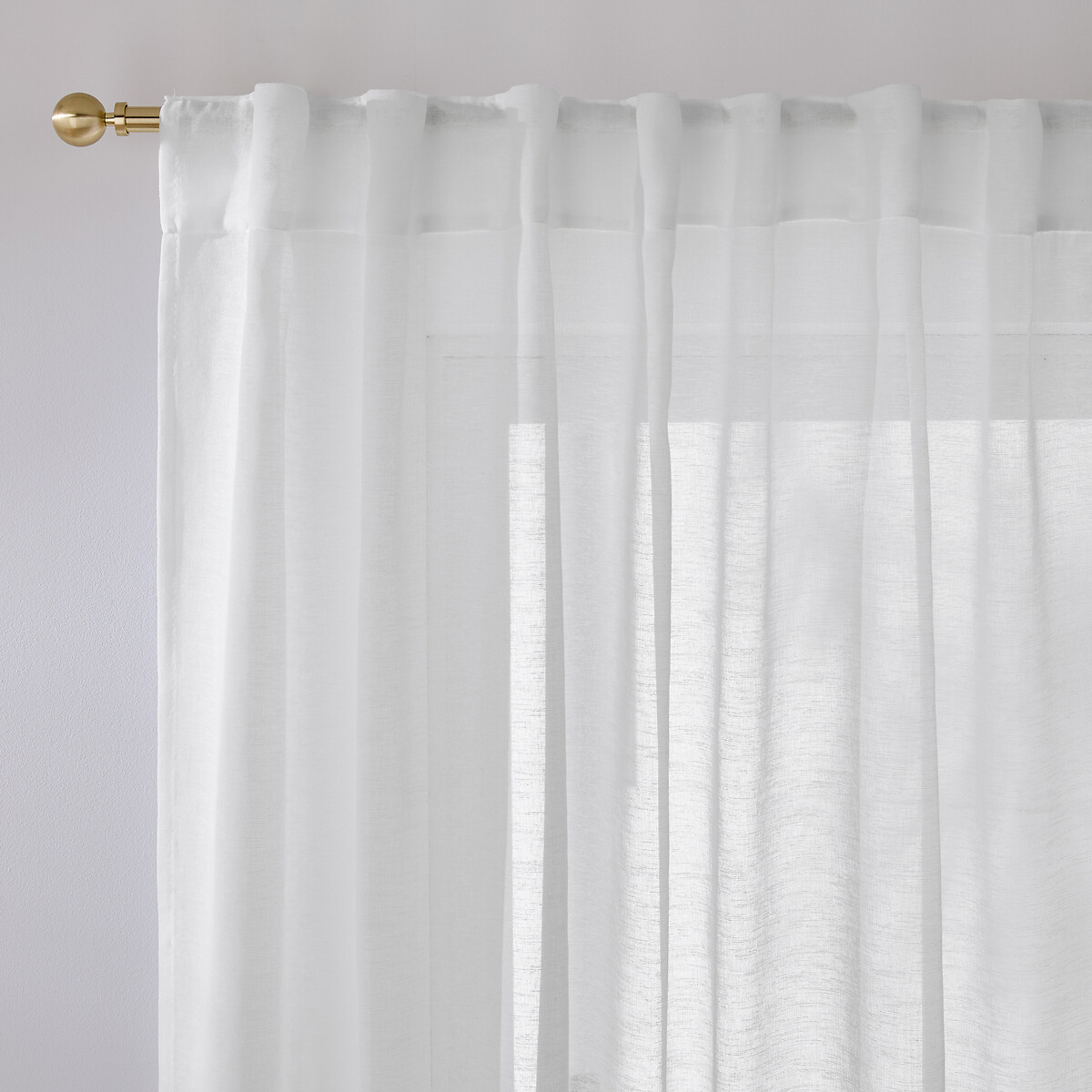 LA REDOUTE INTERIEURS Set van 2 glasgordijnen met verborgen bevestigingslussen,, Majo