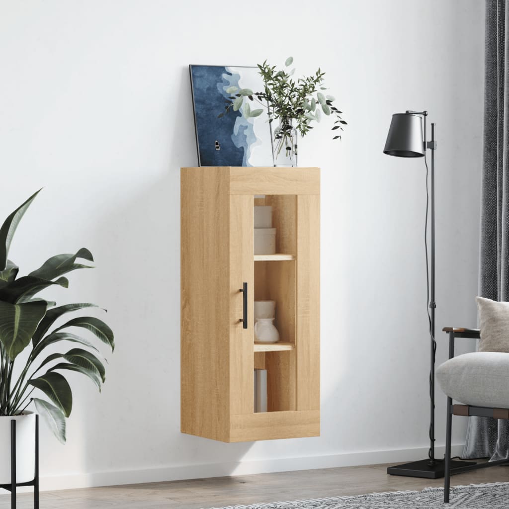 vidaXL Hangkast 34,5x34x90 cm sonoma eikenkleurig
