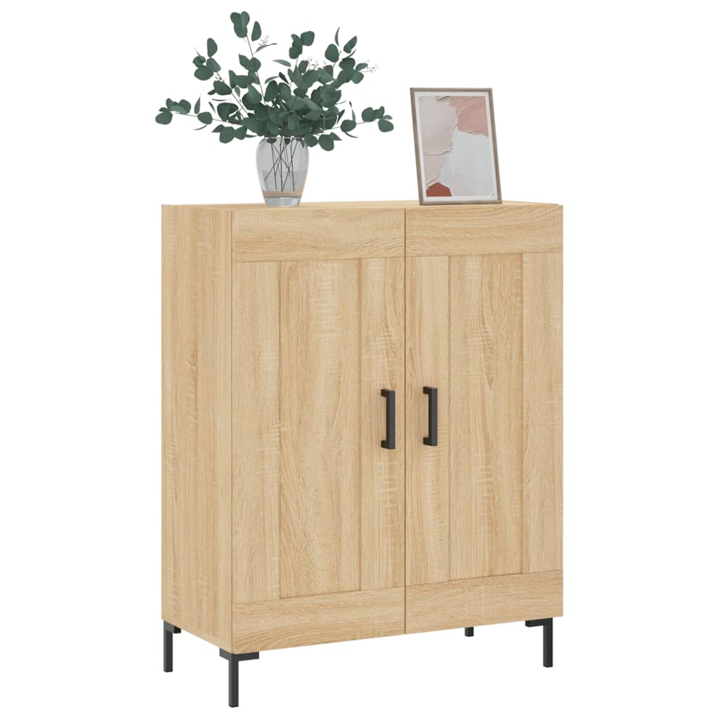 vidaXL Dressoir 69,5x34x90 cm bewerkt hout sonoma eikenkleurig